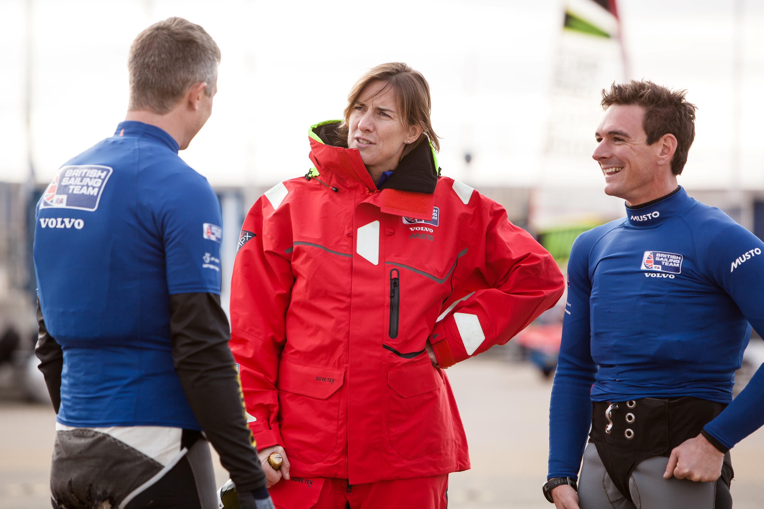 Dame Katherine Grainger with Dylan Fletcher and Stuart Bithell