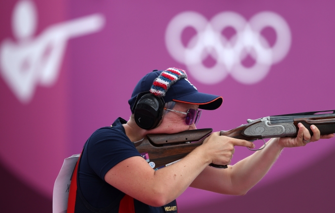 A British shooting athlete at Tokyo 2020