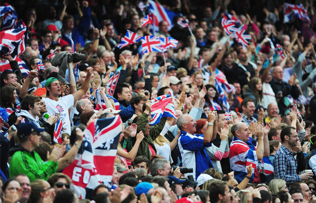 British crowd celebrate success