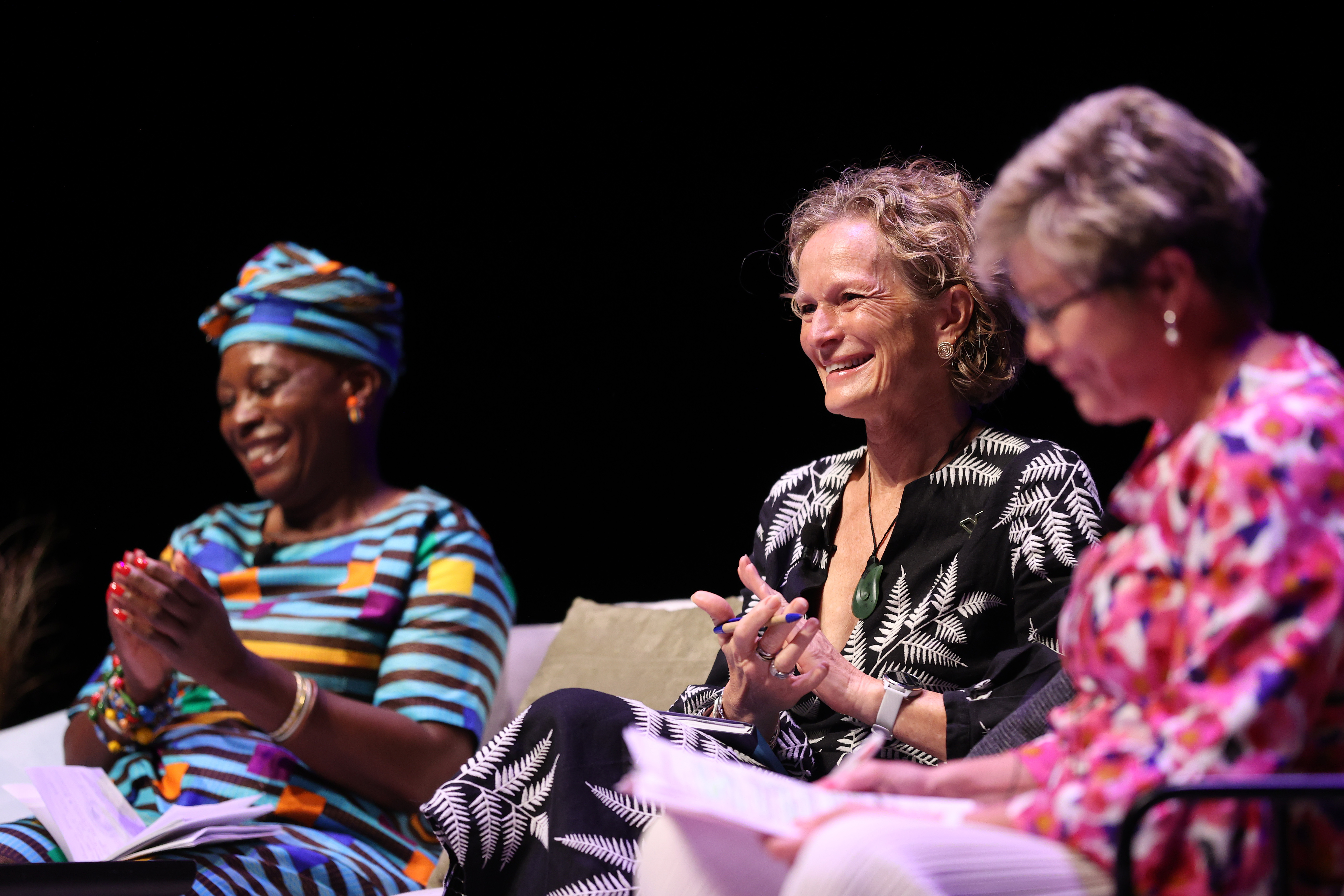 Annamarie Phelps, President, European Rowing speaking at the 2022 IWG: Women & Sport event in New Zealand.