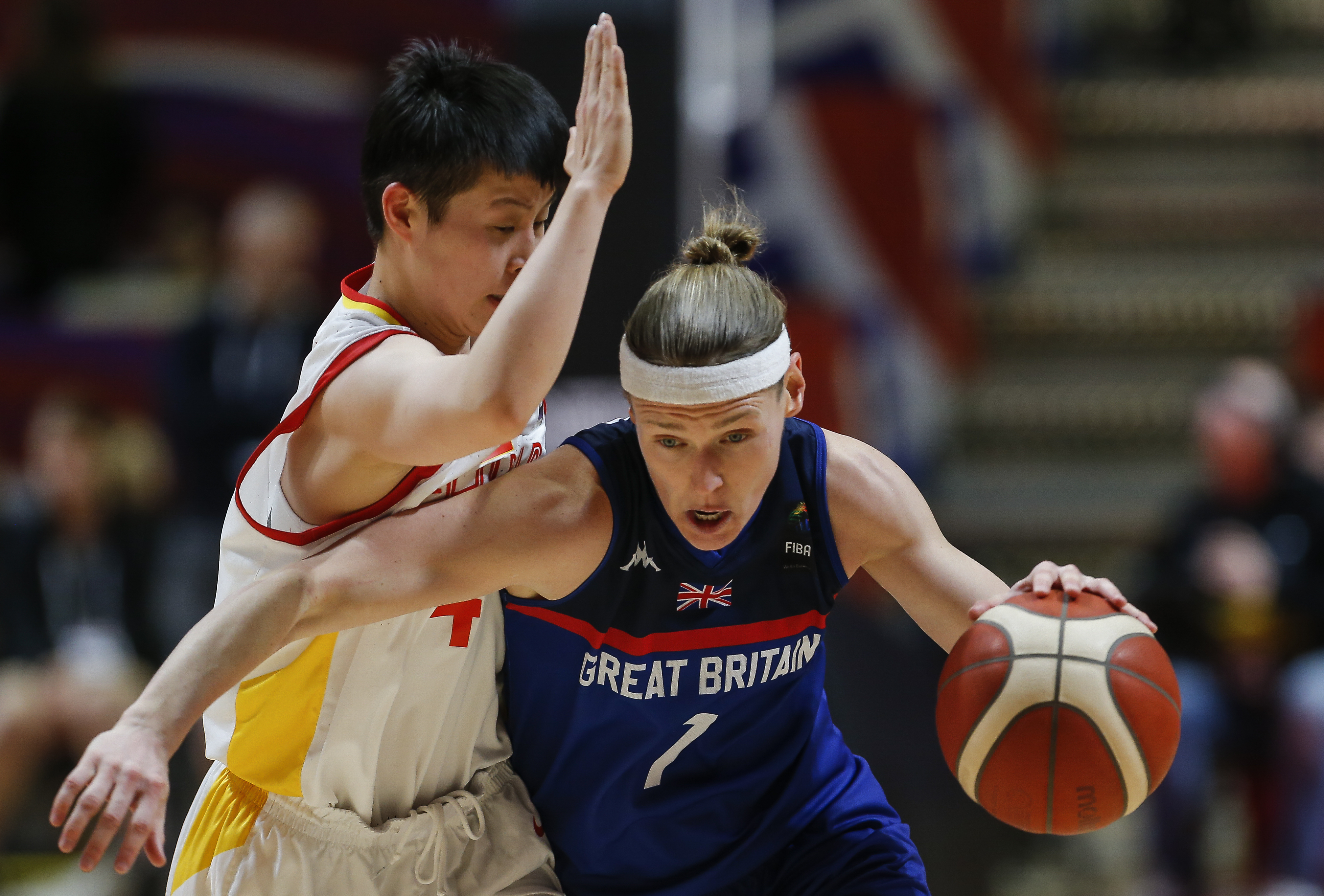 Basketball player in action