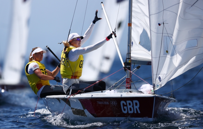 British sailing competing at Tokyo 2020