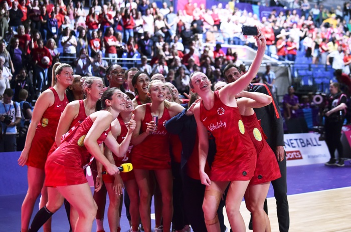 England team at the Netball World Cup