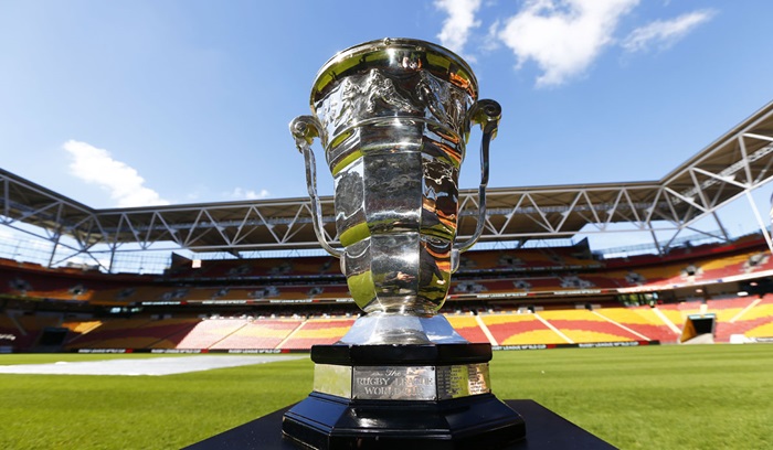 Trophy for the Rugby League World Cup
