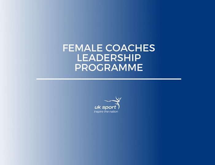 Graphic reading: Female Coaches Leadership Programme