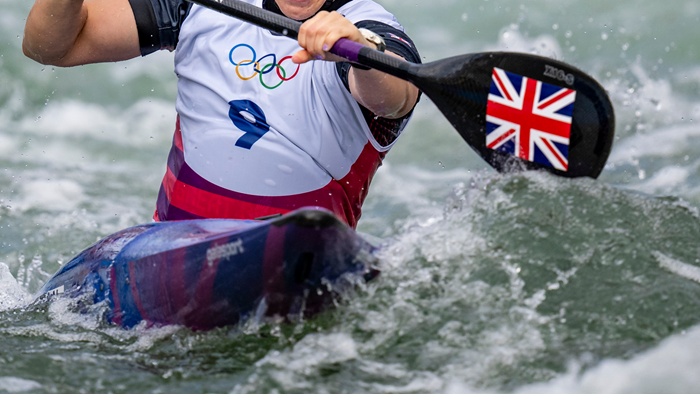 Canoe Slalom Athlete competes at the 2024 Paris Olympic Games.