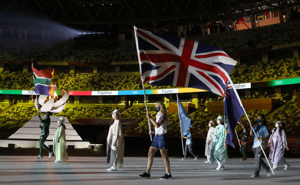 Laura Kenny Team GB flag bearer at Tokyo Games