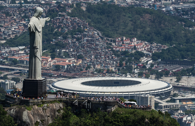 Christ The Redeemer landmark in Rio Brazil