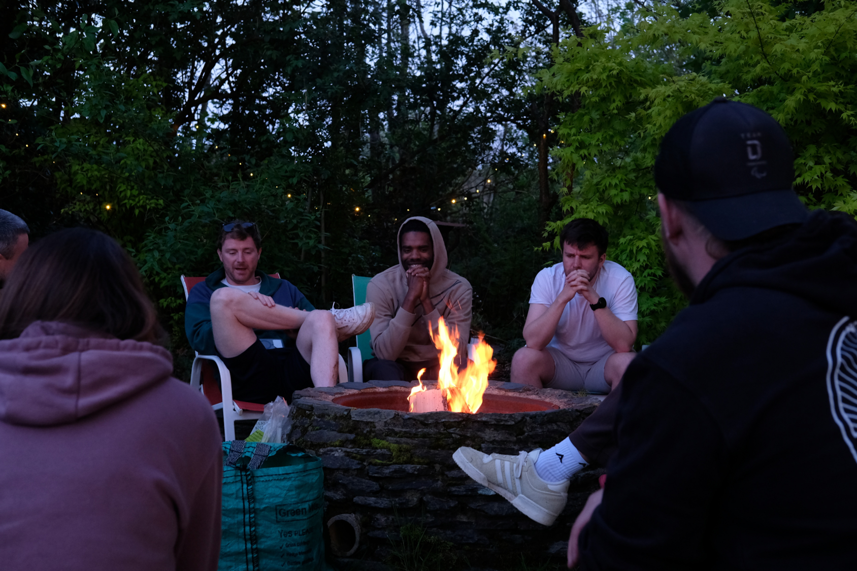 Participants of the UK Sport Athlete To Coach programme taking part in a fireside conversation