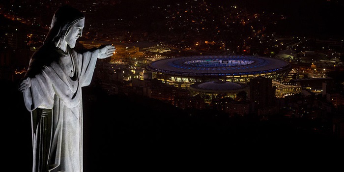 Christ The Redeemer landmark in Rio Brazil