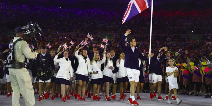 Team GB at Rio 2026 opening ceremony 