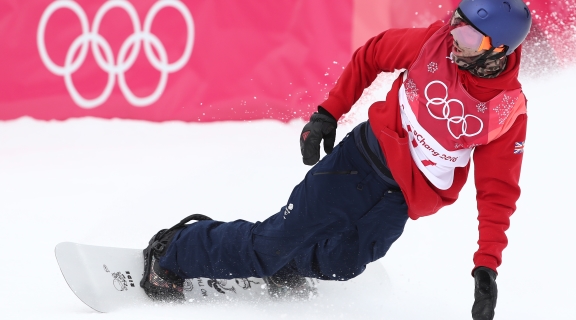 Snowboarder Billy Morgan at the 2018 Winter Olympics