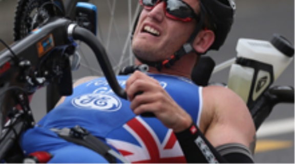 athlete hand cycling
