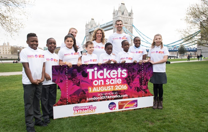 Promotional image of a group of children advertising London 2027