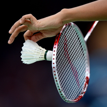 Badminton and shuttlecock