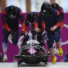Bobsleigh in action PyeongChang Olympics