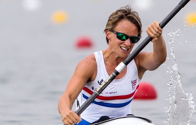 British para canoe athlete in action