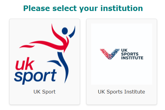 Screenshot showing options for SSO selection