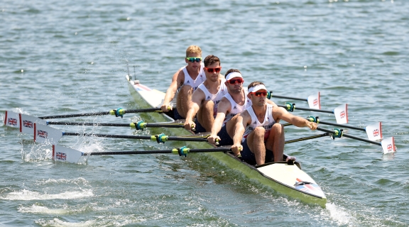 The men's rowing team compete at Tokyo 2020