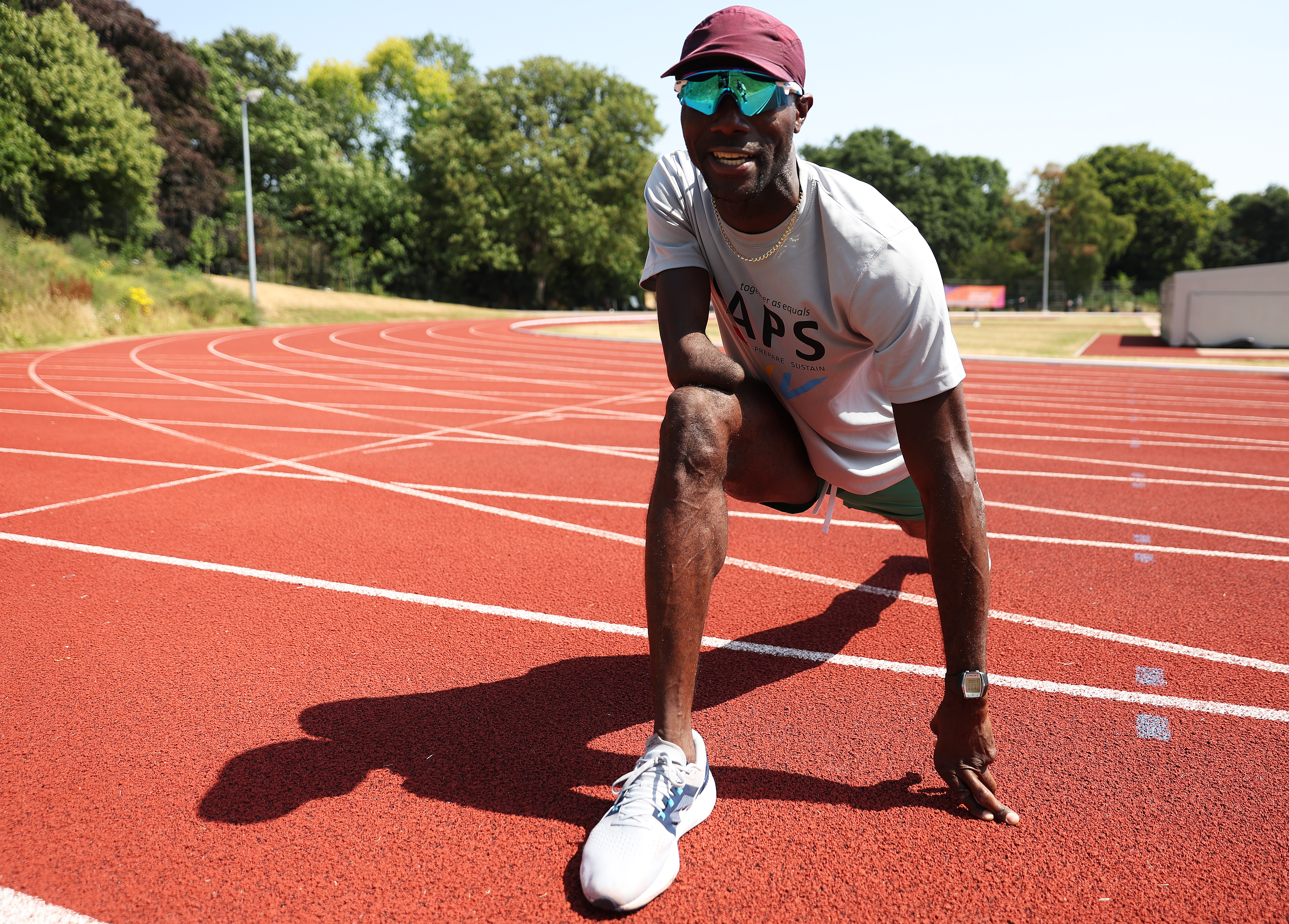 Jamaican Athlete at the GAPS Camp in Birmingham ahead of the Commonwealth Games 2022.